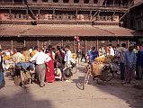 Kathmandu Durbar Square 04 02 Kabindrapur Temple Across from Kasthamandap is the Kabindrapur Temple or Dhansa Dega, an ornate 17C performance pavilion which houses the god of music.